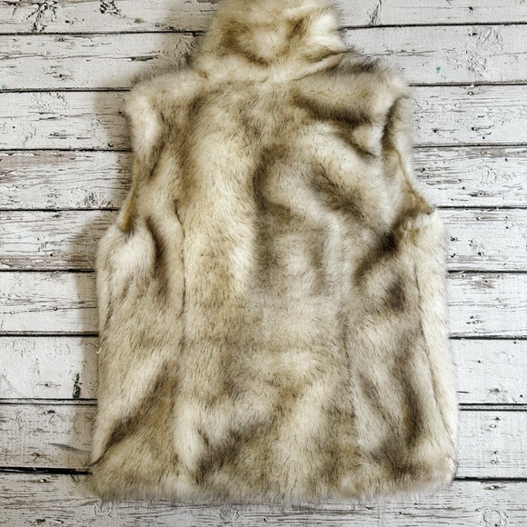 Alberto Makali Faux Fur Suede Vest – Brown, Sleeveless, Sz L, Trendy Boho Style - Picture 4 of 14